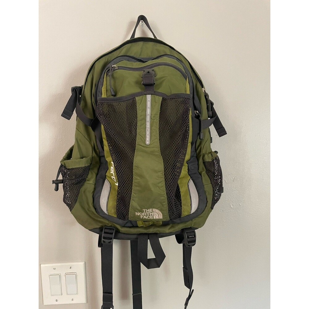 Vintage The North Face Recon Backpack Olive Mesh Daypack ABKH 30 L Y2K Outdoor